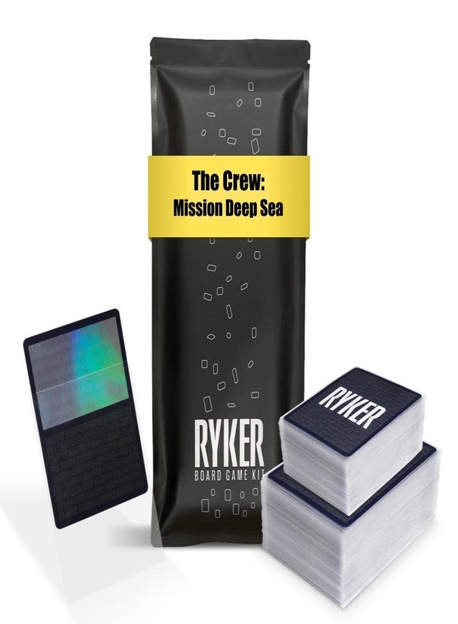 Ryker رايكر | متوافق مع مجموعة أغطية The Crew: Mission Deep Sea | خالٍ من مادة PVC والأحماض | أغطية حماية شفافة لألعاب الورق | (141 قطعة) (56 × 87 مم، 44 × 68 مم) - Image 1